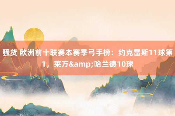 骚货 欧洲前十联赛本赛季弓手榜：约克雷斯11球第1，莱万&哈兰德10球